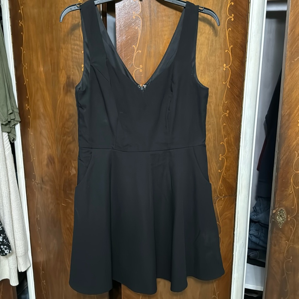 Francesca’s black dress